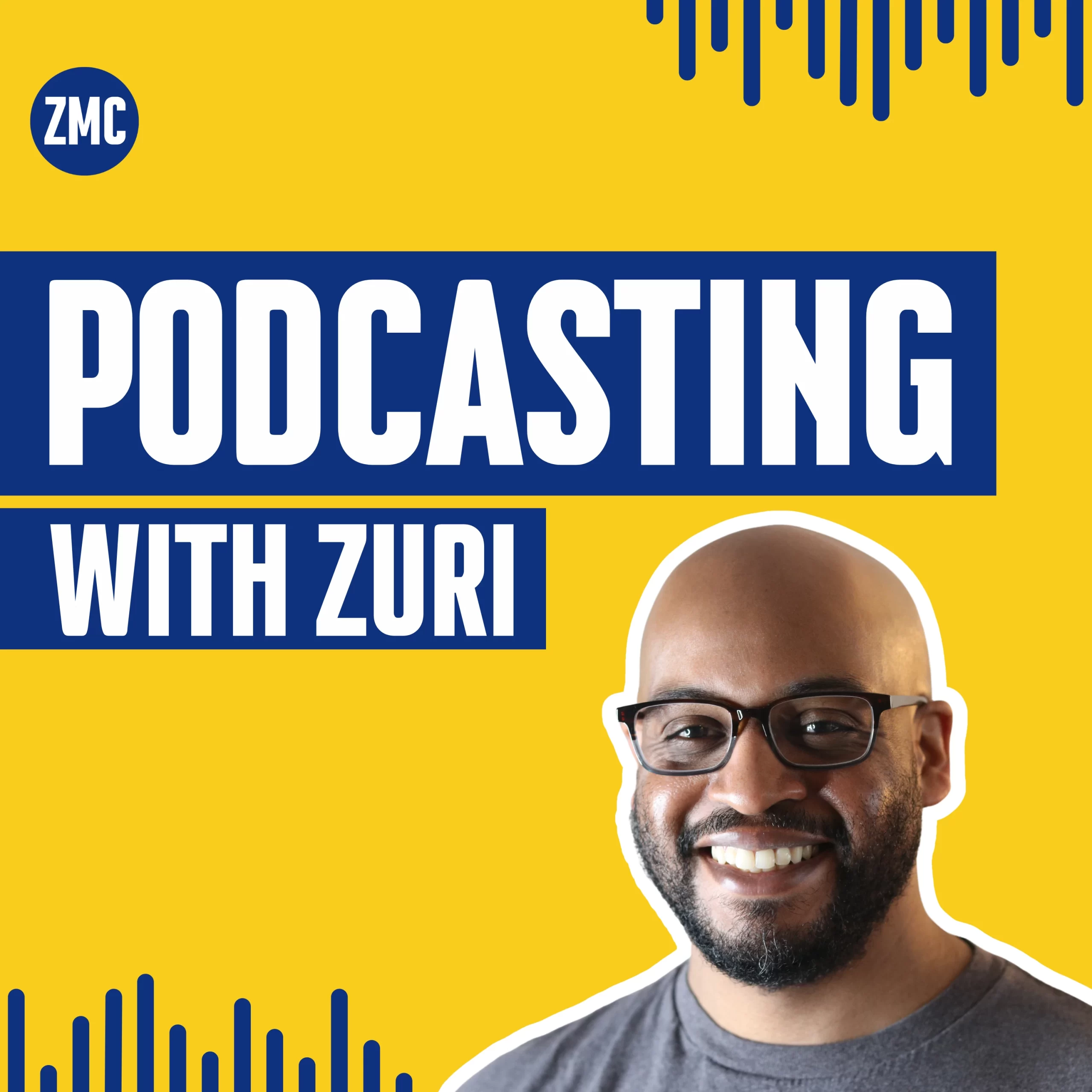 Podcasting with Zuri Berry podcast cover art.